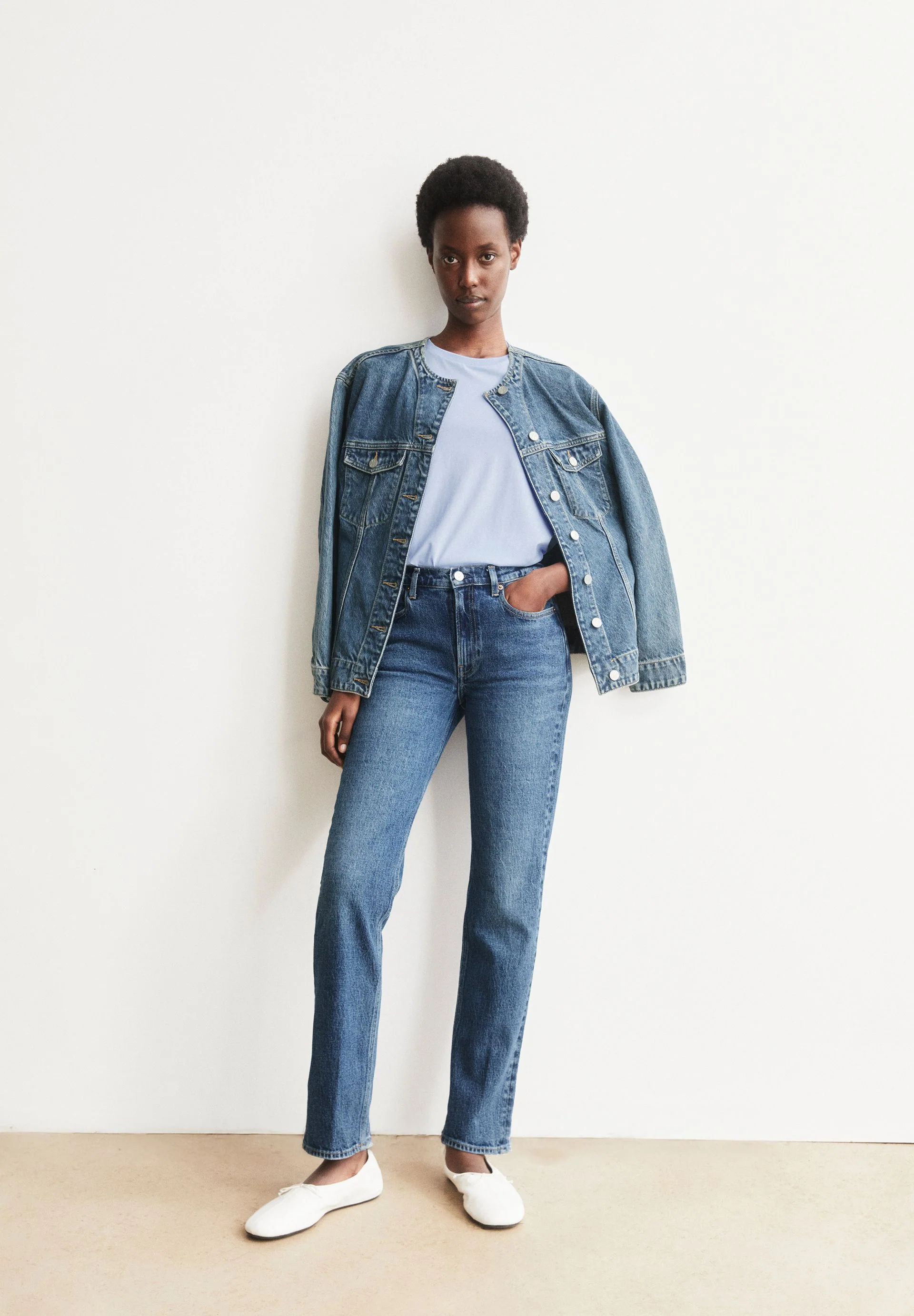 CARENAA MID WAIST STRAIGHT JEANS | atmospheric - Image 4