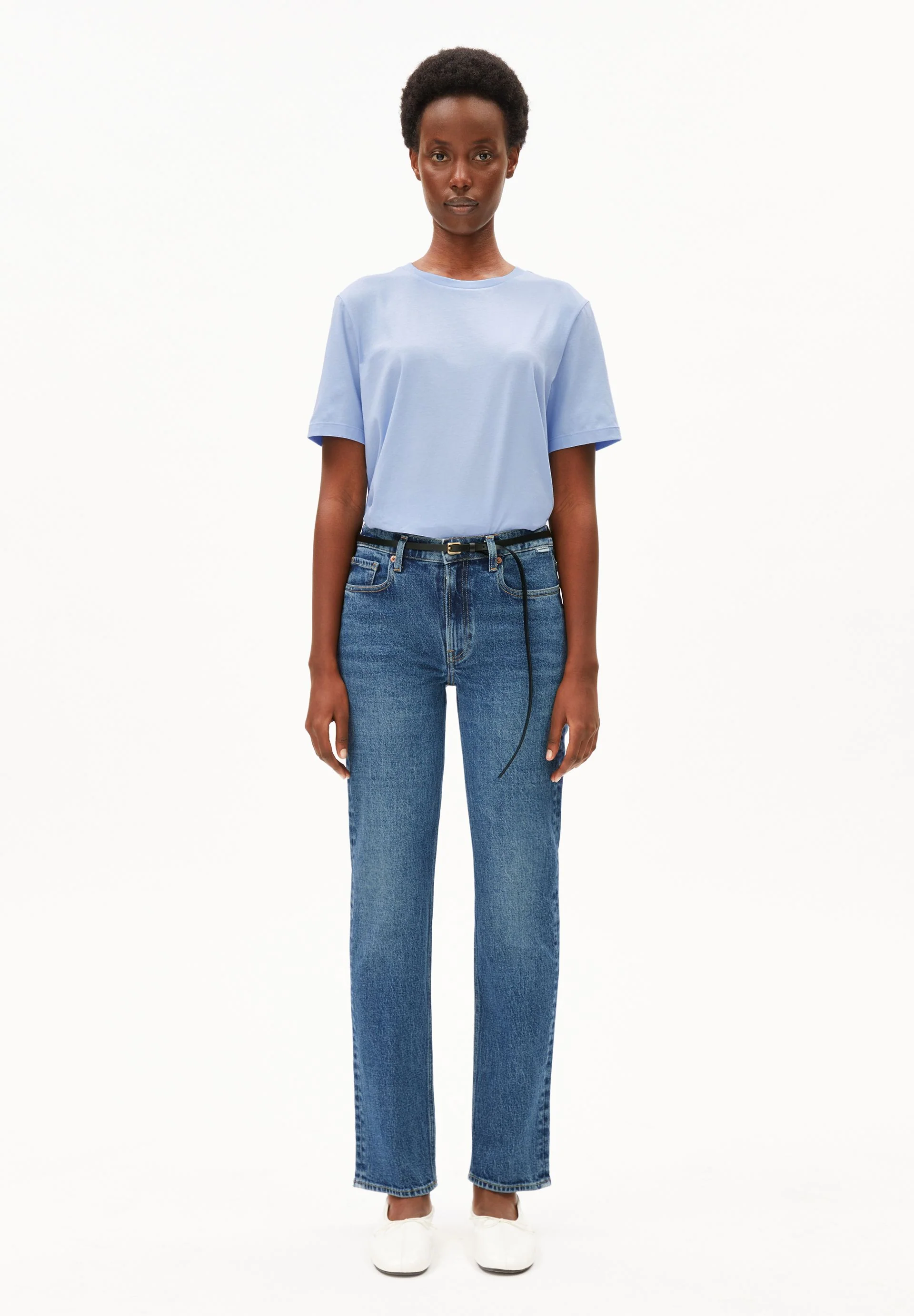 CARENAA MID WAIST STRAIGHT JEANS | atmospheric - Image 5