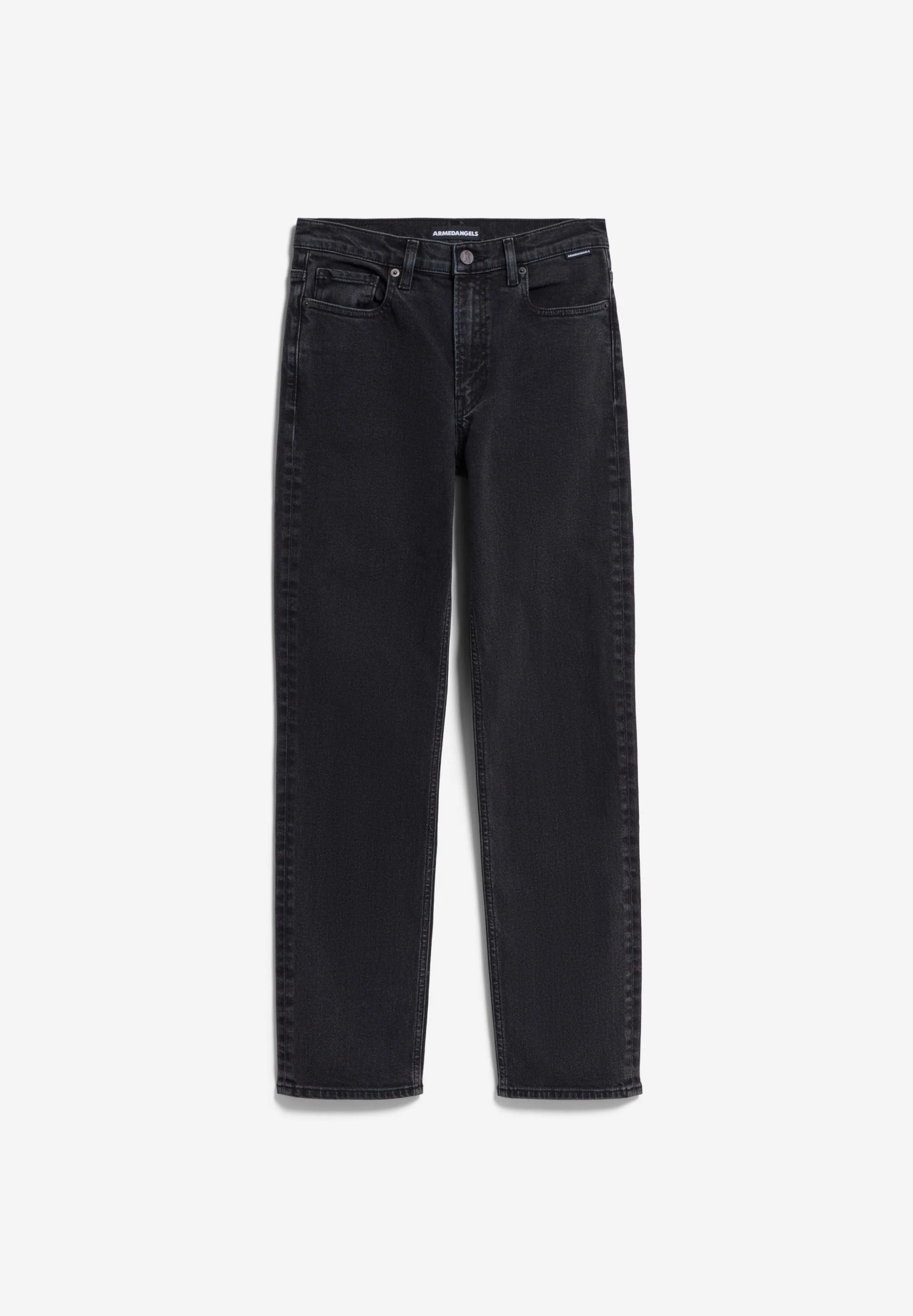 CARENAA MID WAIST STRAIGHT JEANS | ebony - Image 7