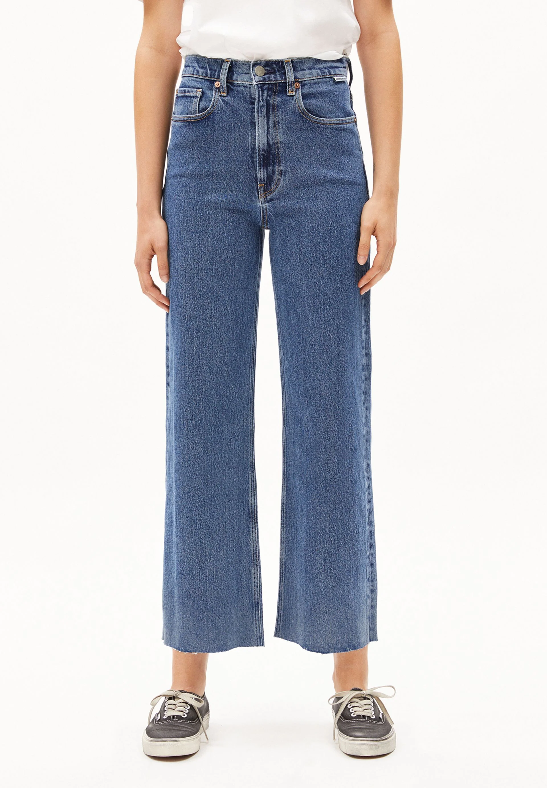 MURLIAA HIGH CROPPED WIDE JEANS | triton