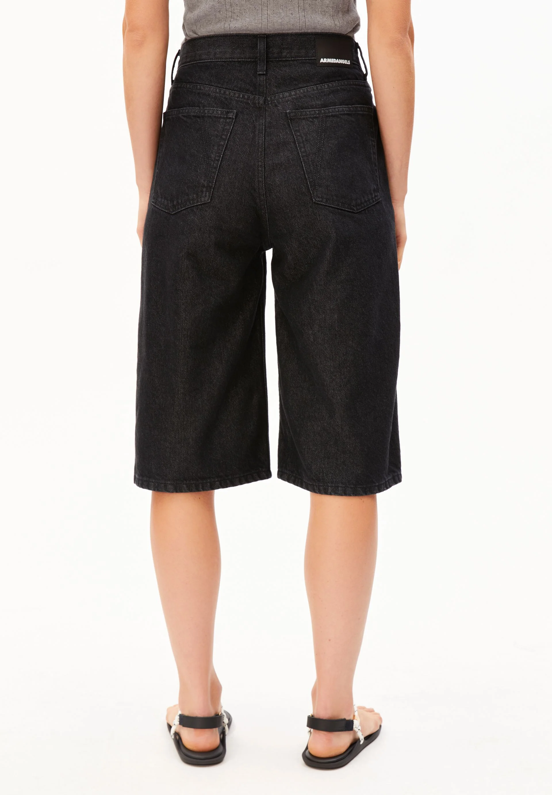 CITY HIGH WAIST JEANS-SHORTS | toluca - Image 2