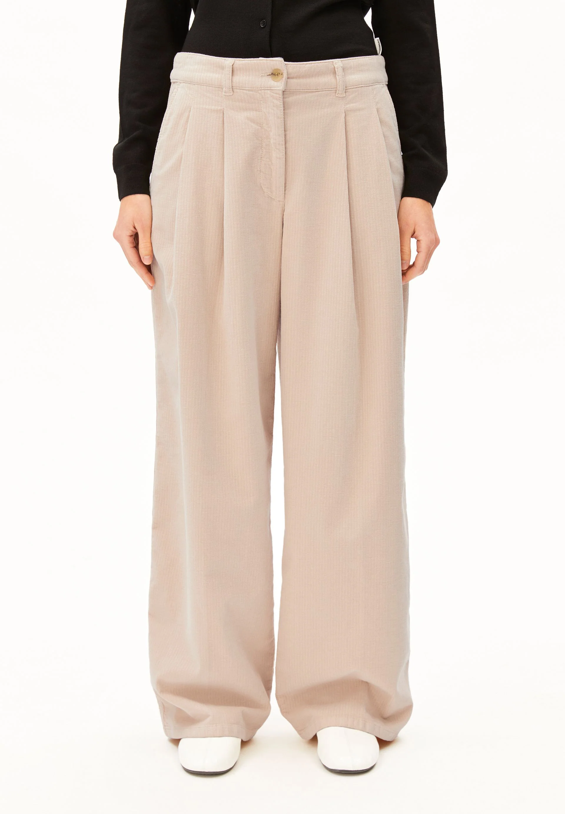 CORD WIDE LEG BUNDFALTENHOSE