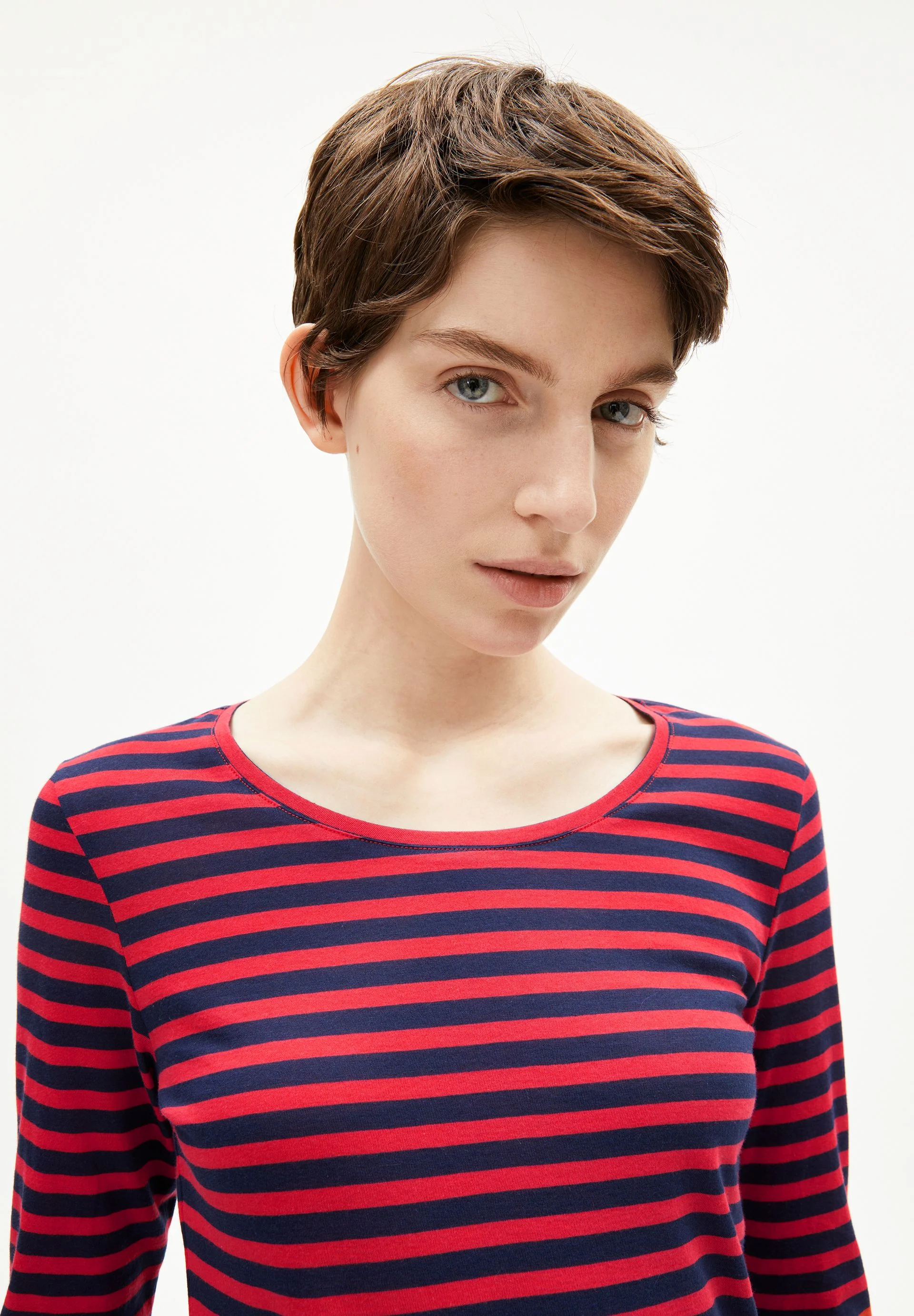 EINIAARA GESTREIFTES LANGARMSHIRT | tinted navy-candy apple - Image 3