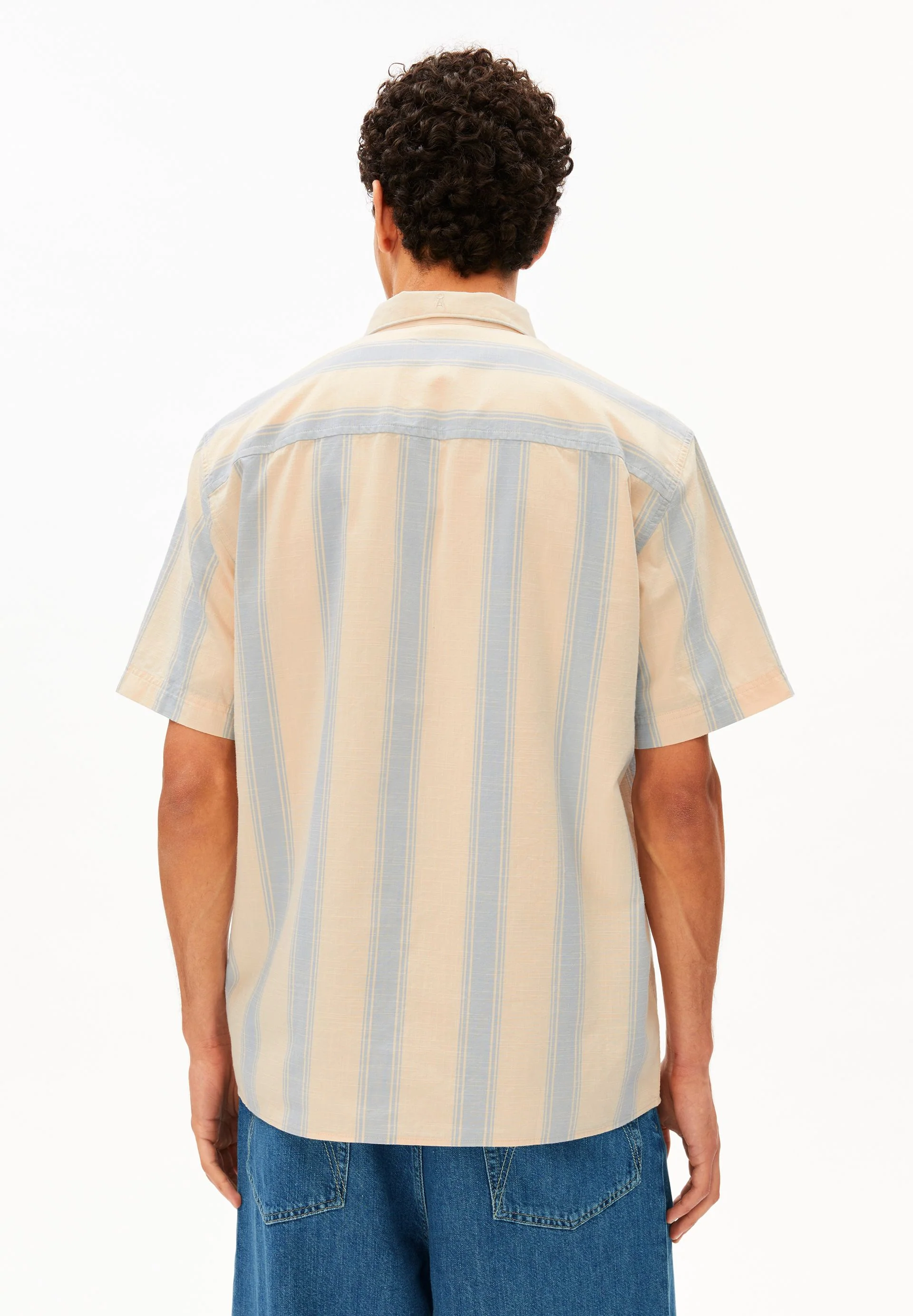 GESTREIFTES KURZARMHEMD | wedgwood - Image 2
