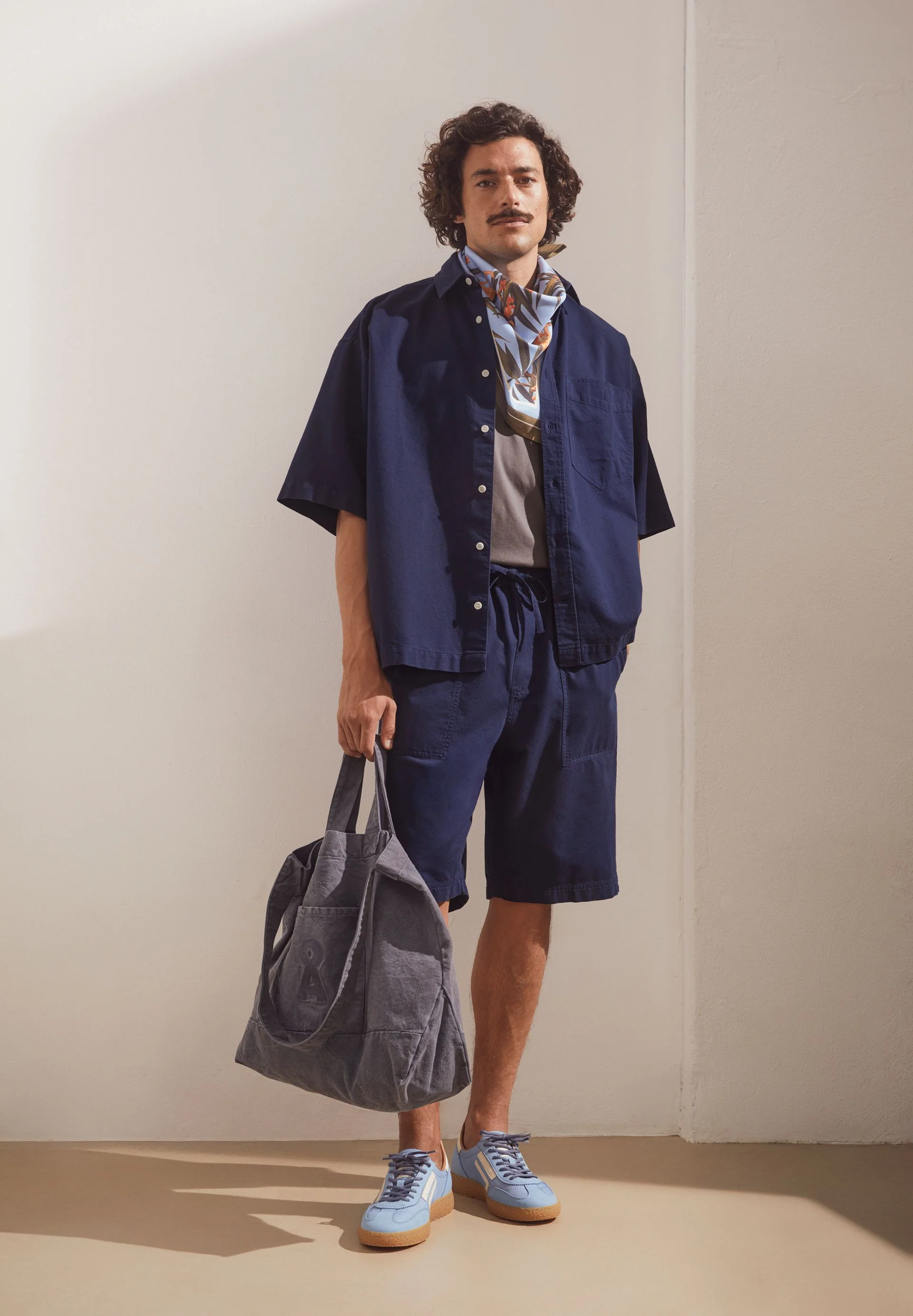 GEWEBTER SCHAL | wedgwood - Image 2