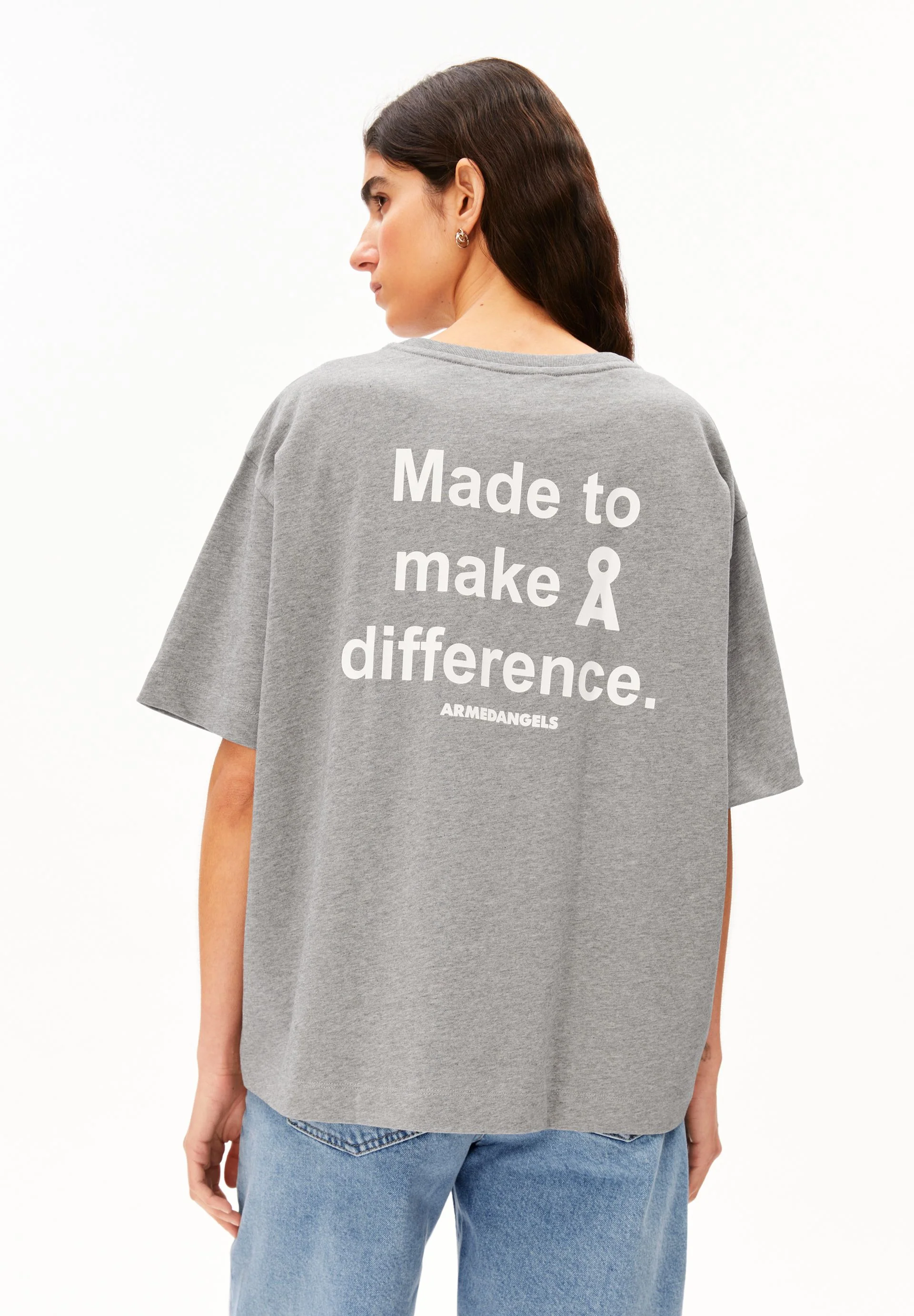 GIANNAA DIFFERENCE T-SHIRT | silver melange - Image 2