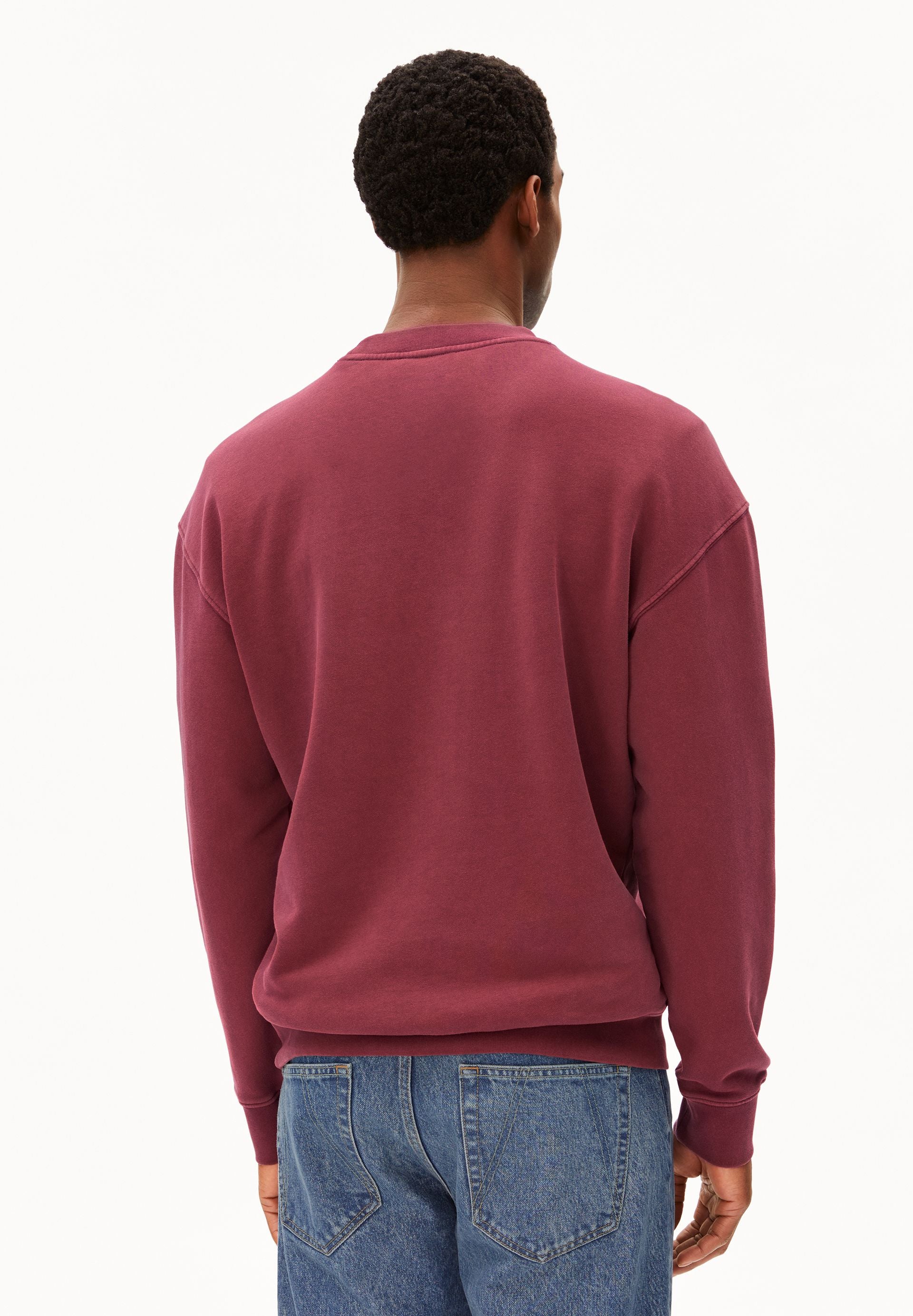 ICONIC Å GMT DYE SWEATSHIRT | velvet red washed - Image 2