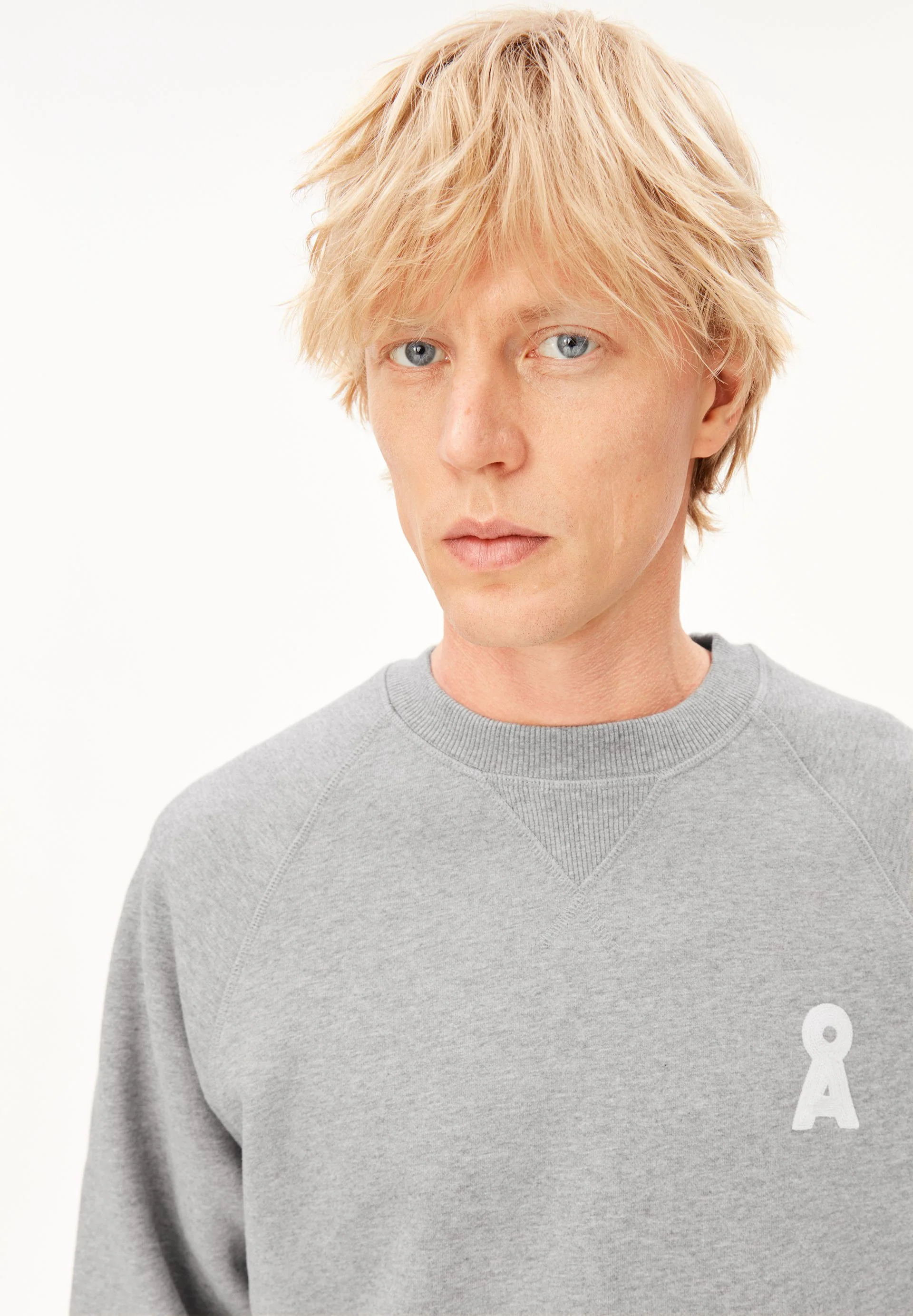 ICONIC Å MELANGE SWEATSHIRT | silver melange - Image 3