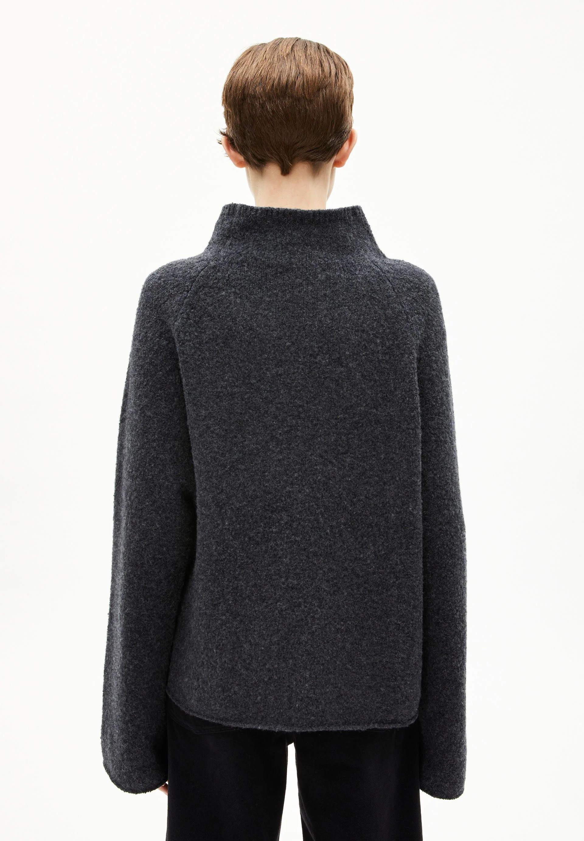 ICONIC Å BOUCLÉ STRICKPULLOVER | steel melange-oatmilk - Image 2