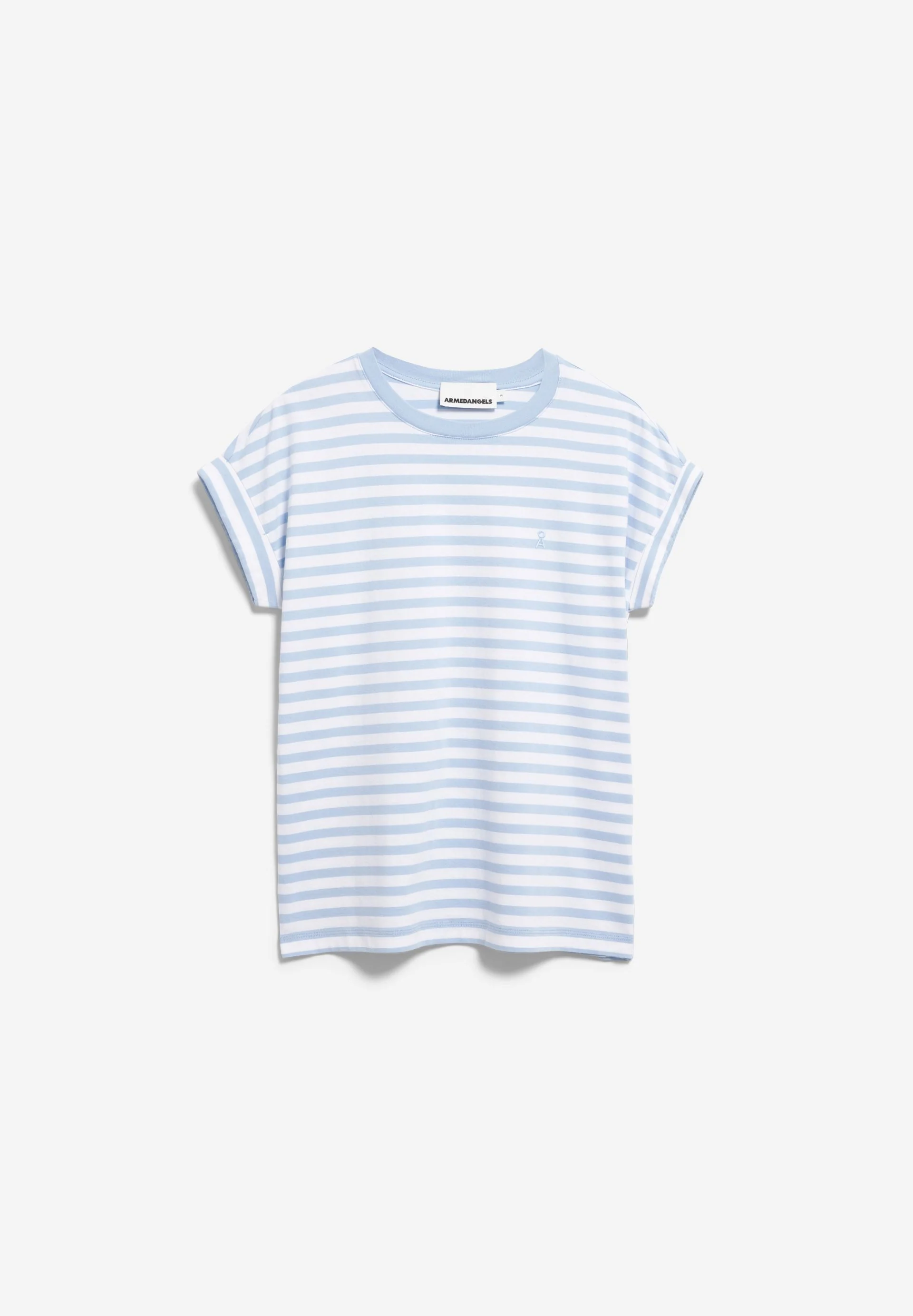 IDAARA GESTREIFTES T-SHIRT | white-soft blue - Image 6