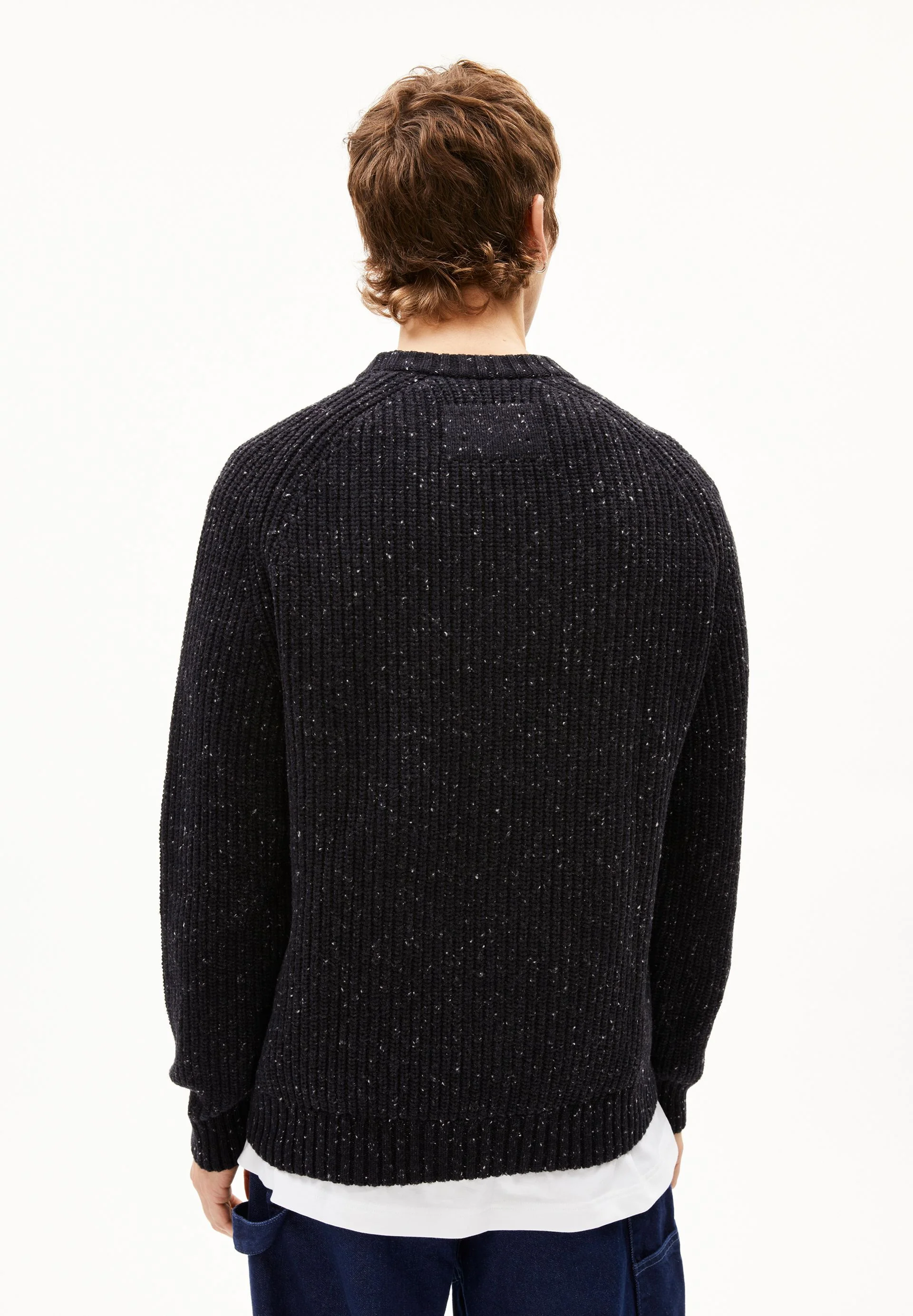 KIAANO TWEED-STRICKPULLOVER | black-oatmilk tweed - Image 2