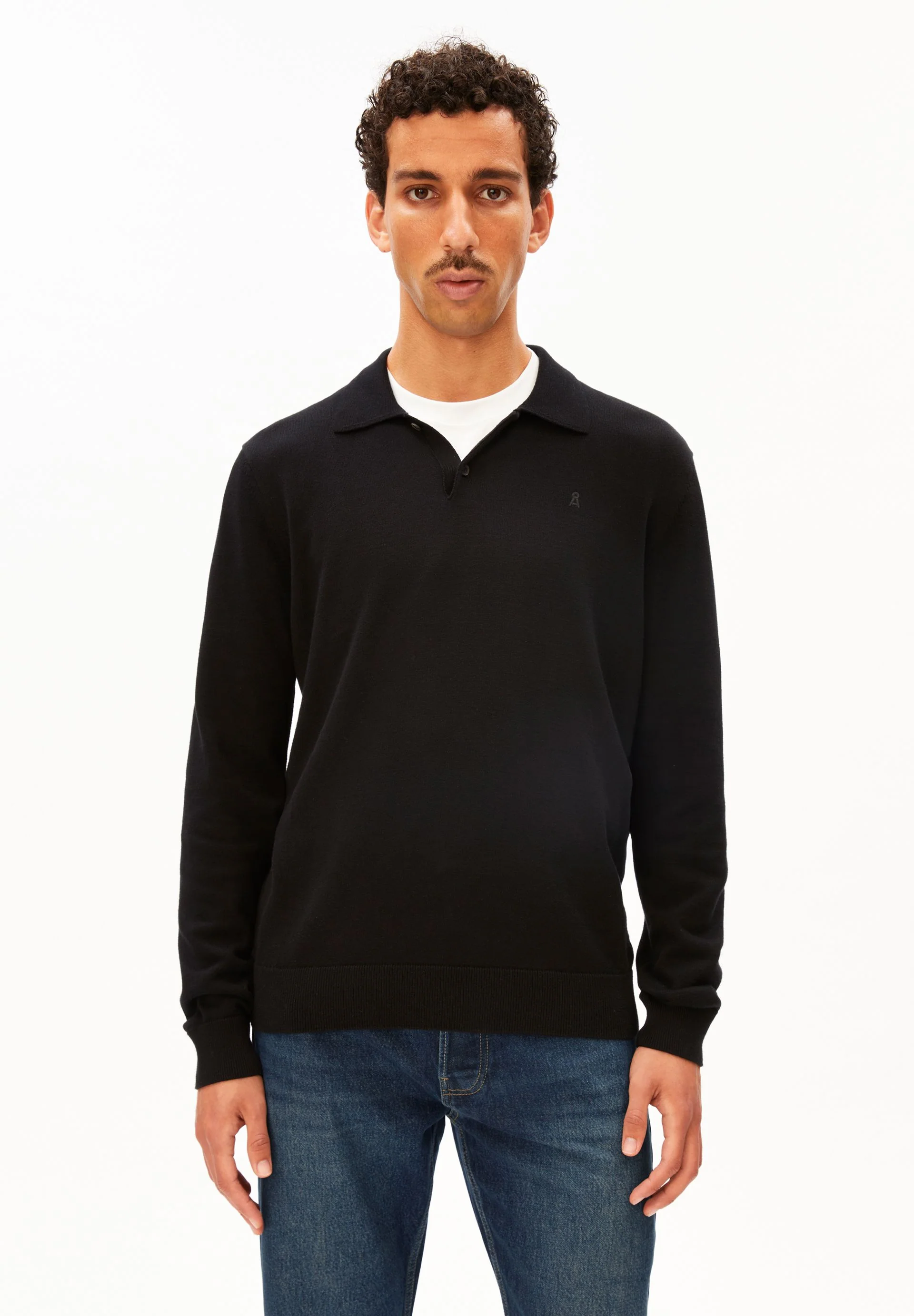 KNIT LONGSLEEVE POLOSHIRT - Image 2