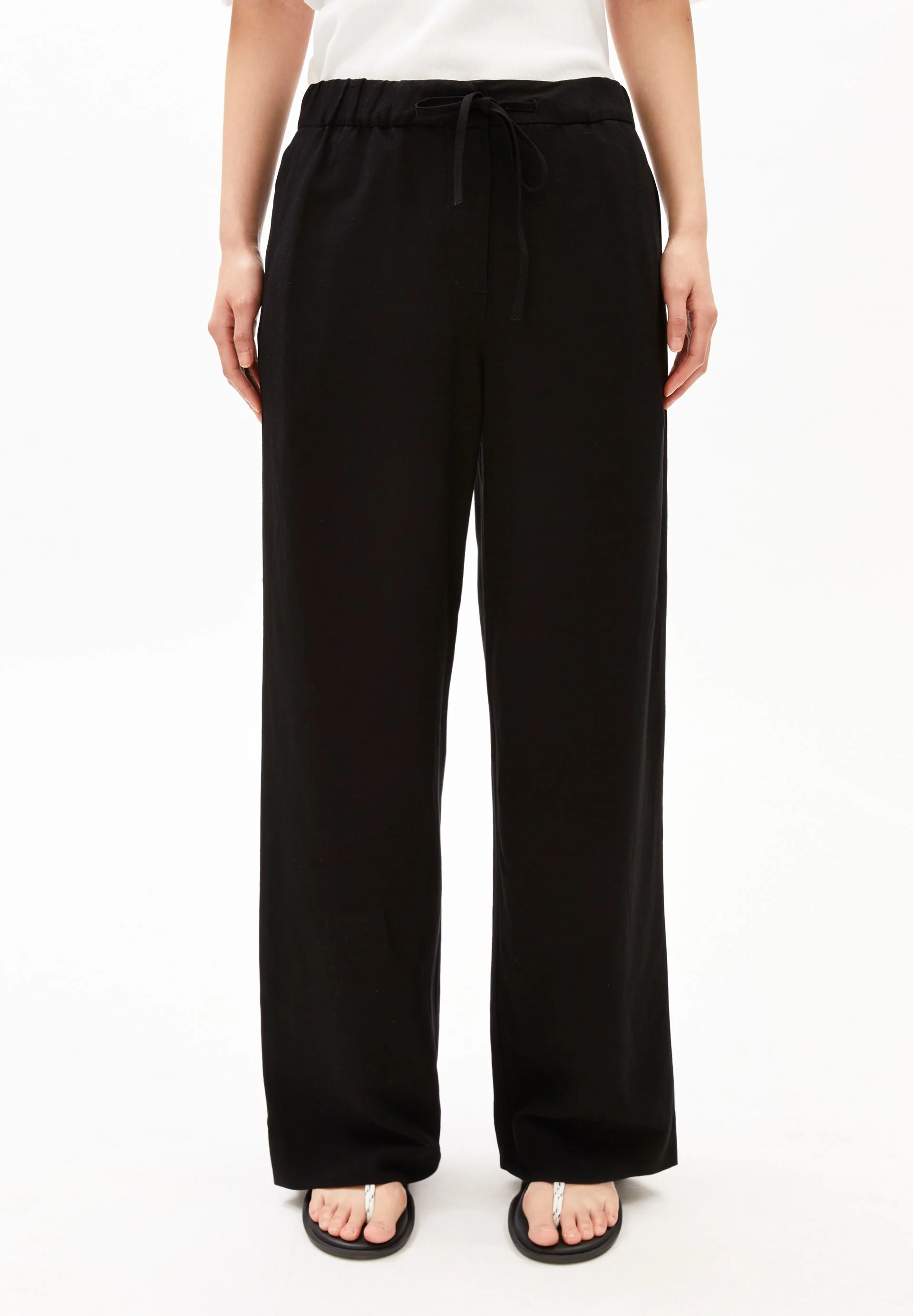 LEINEN-MIX STRAIGHT LEG HOSE