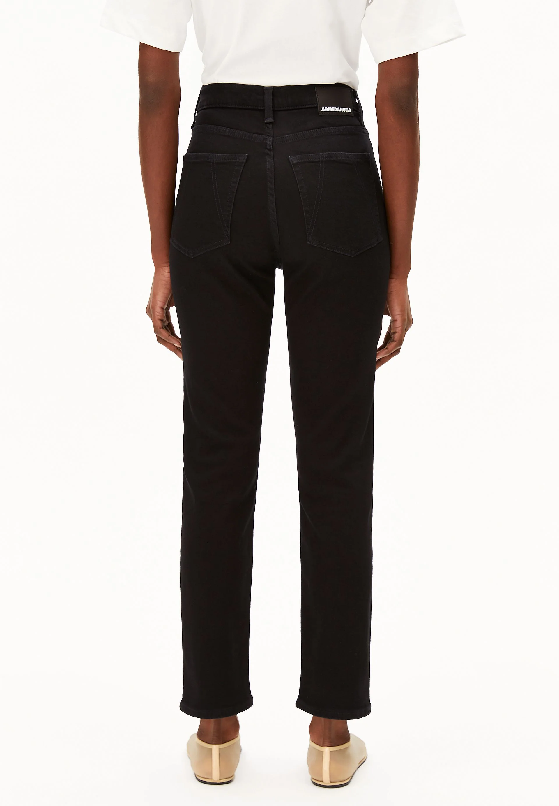 LEJAANI HIGH WAIST SLIM JEANS | rinse black - Image 2