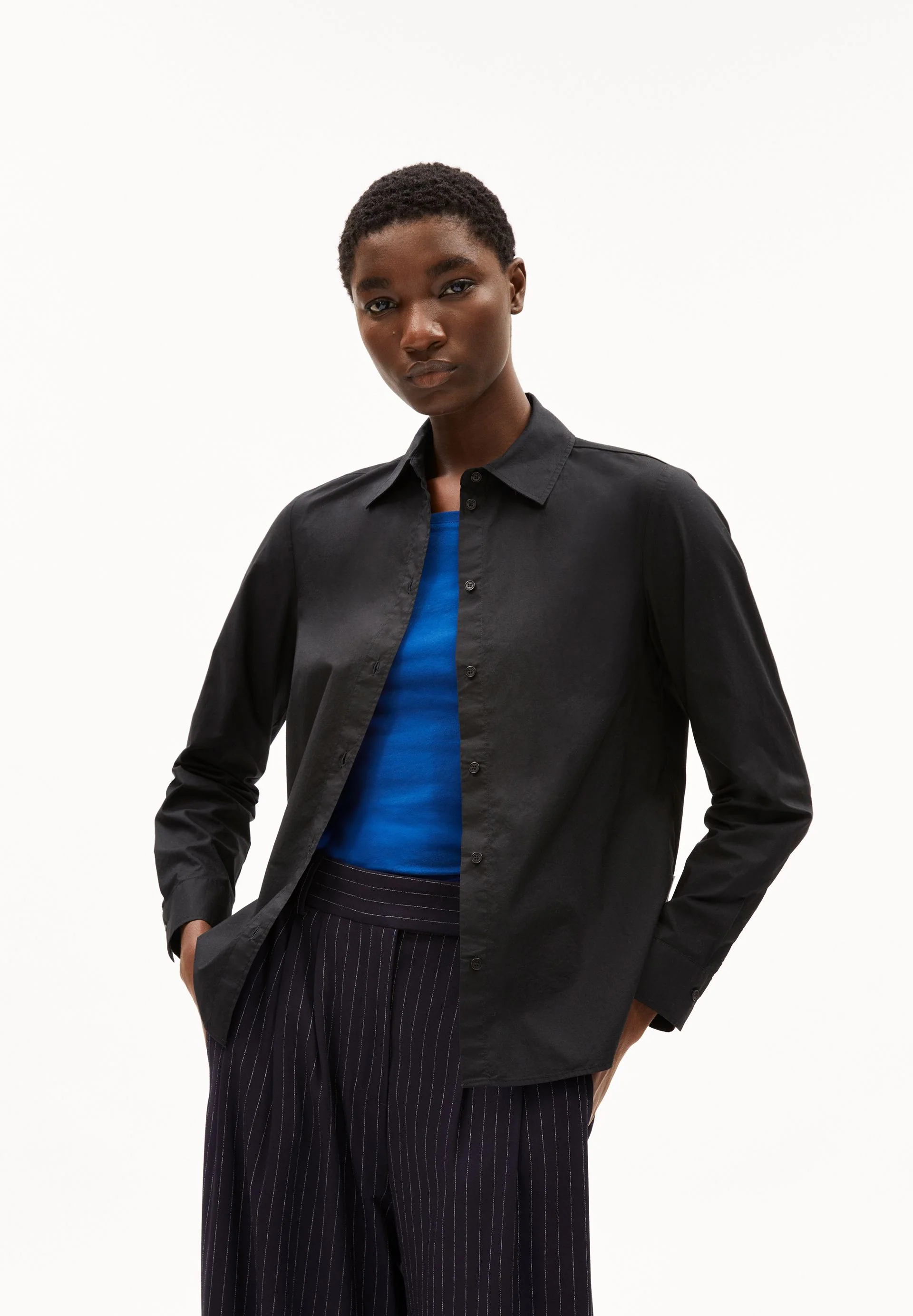 LOUILAA BLUSE | black