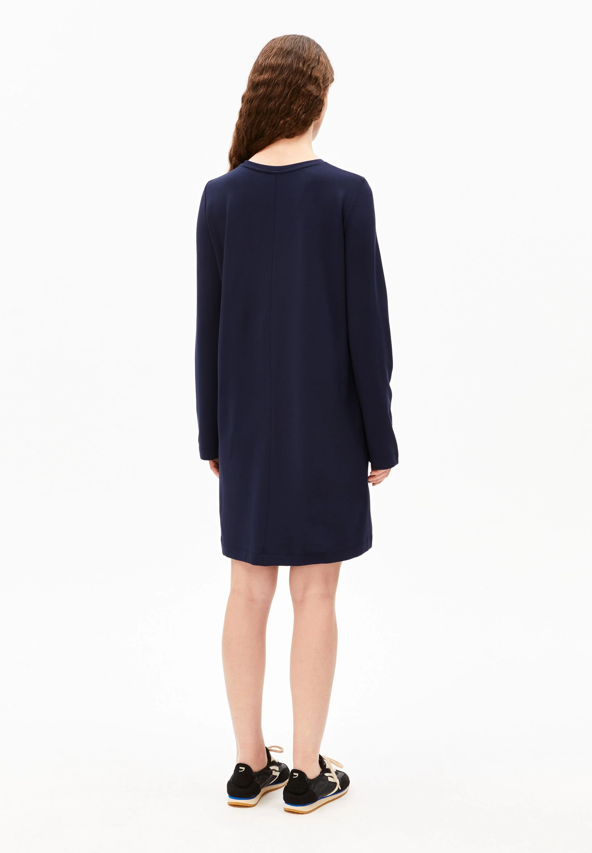 MAARILIANA LANGÄRMLIGES JERSEYKLEID | tinted navy - Image 2