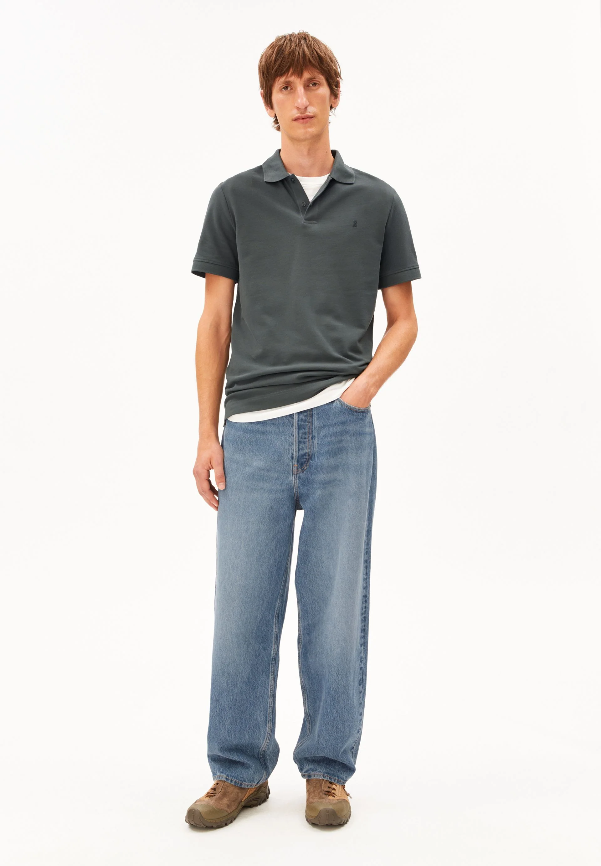 MAARIO POLOSHIRT | space steel - Image 5