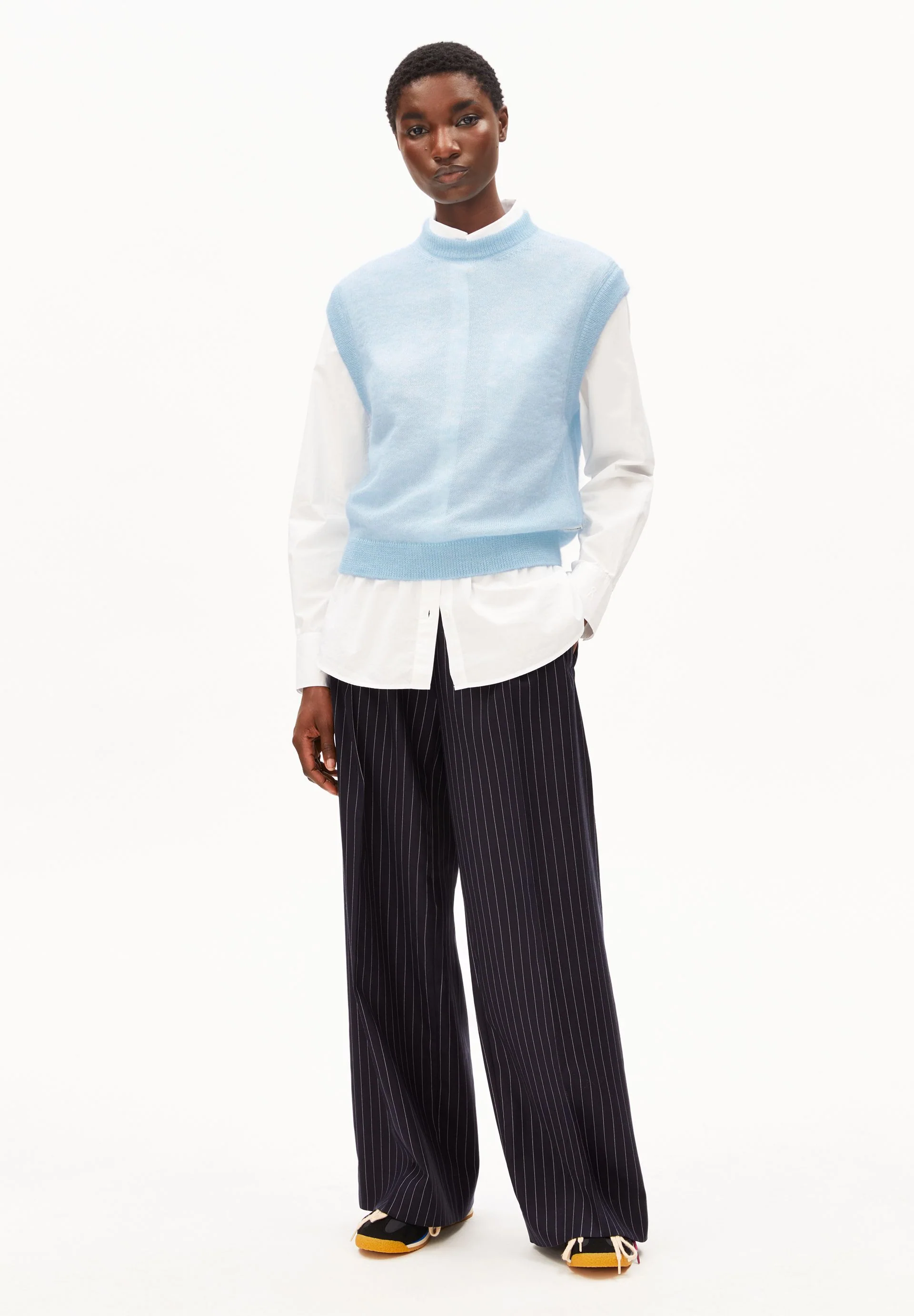 MOHAIR-MIX STRICKPULLUNDER | blue glow - Image 5