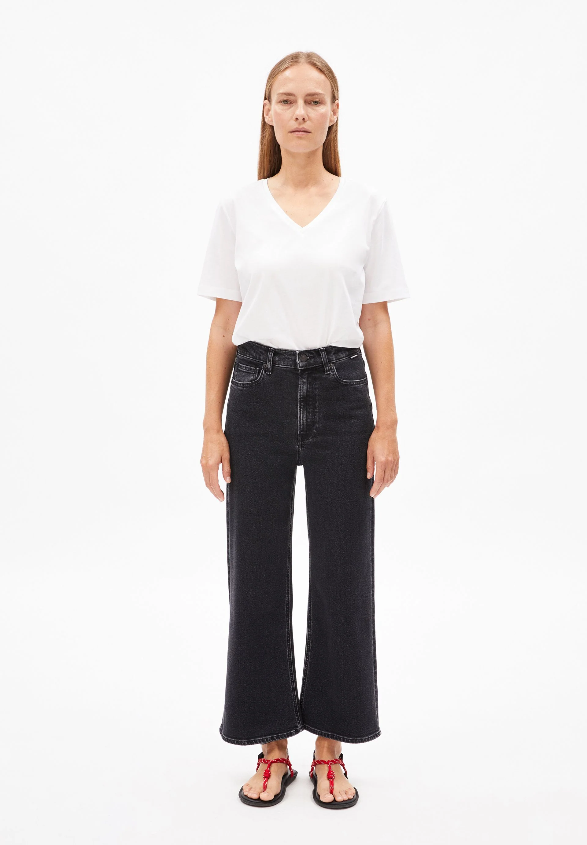 MURLIAA CROPPED WIDE JEANS | ebony black - Image 5