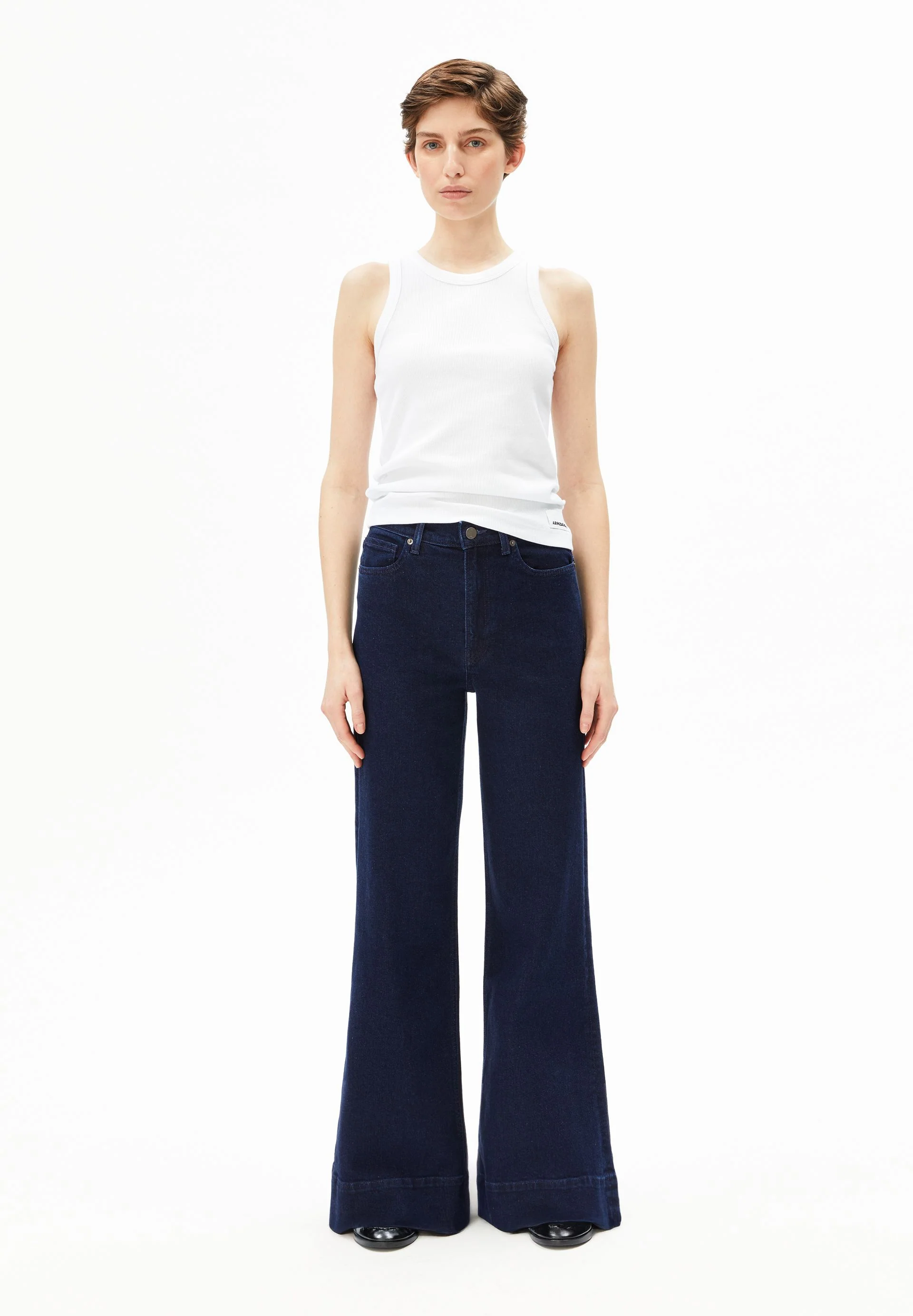 MURLIAA HIGH WAIST WIDE JEANS | polar - Image 5