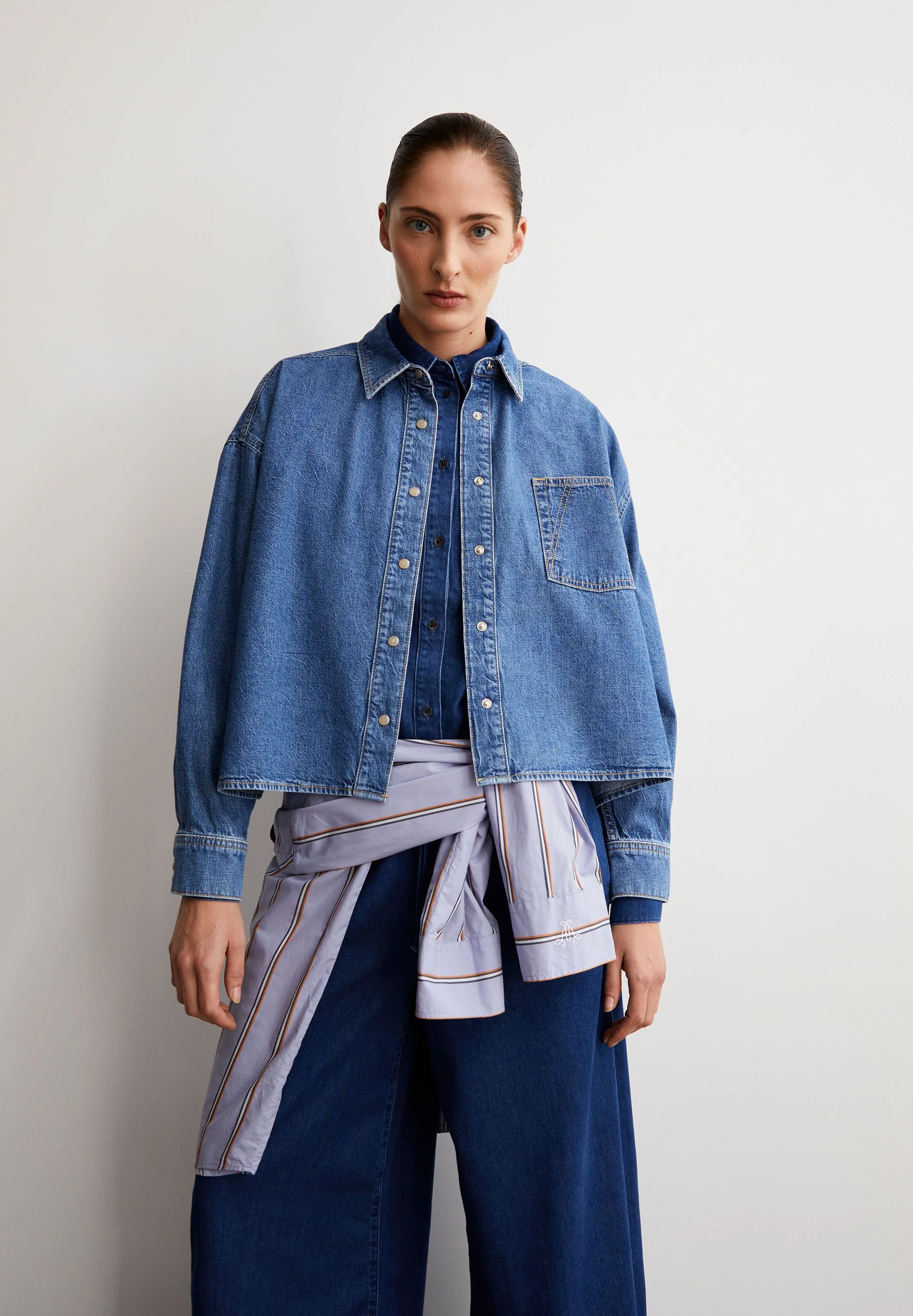 NALAANI JEANSBLUSE | sea foam - Image 4