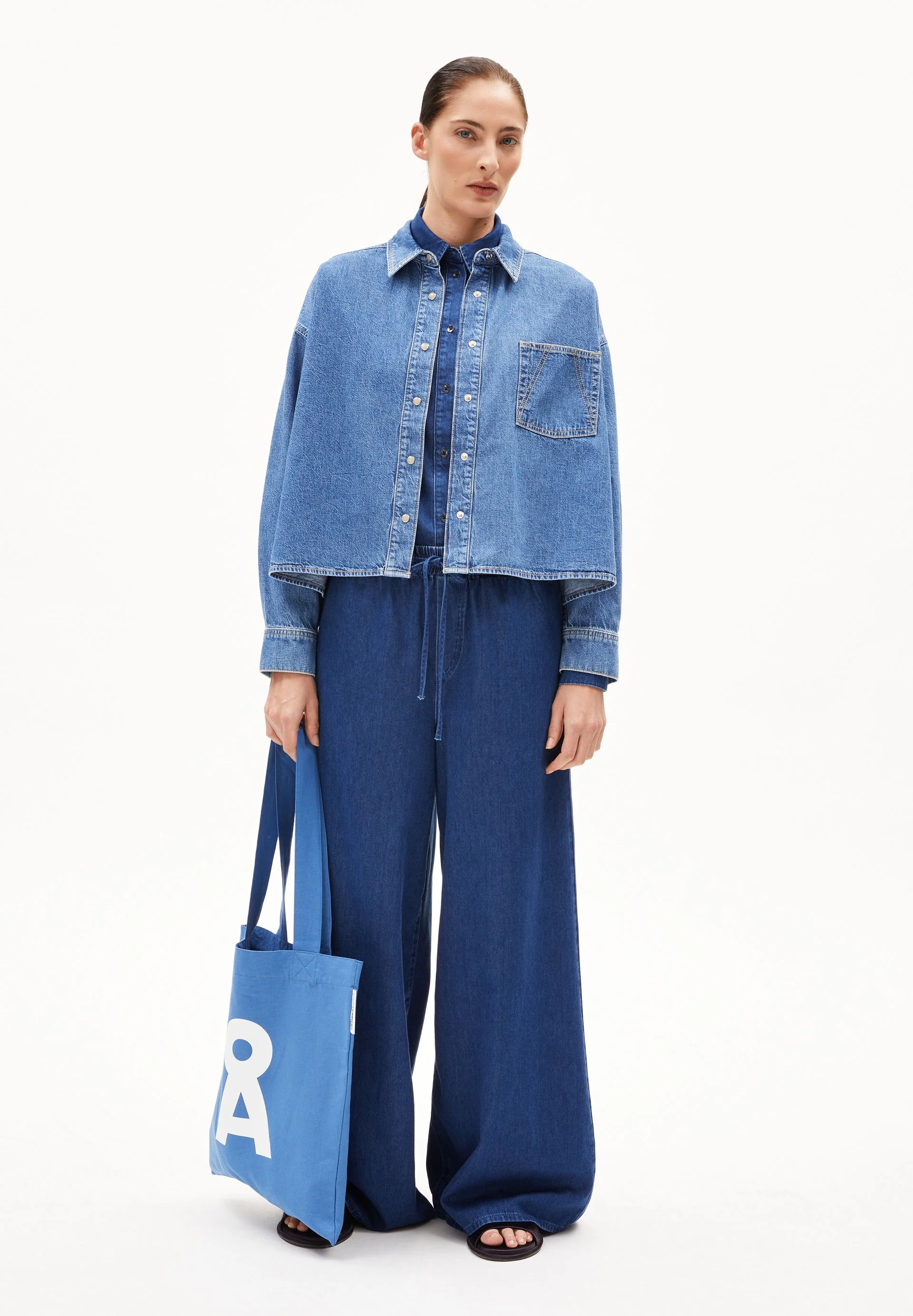 NALAANI JEANSBLUSE | sea foam - Image 5