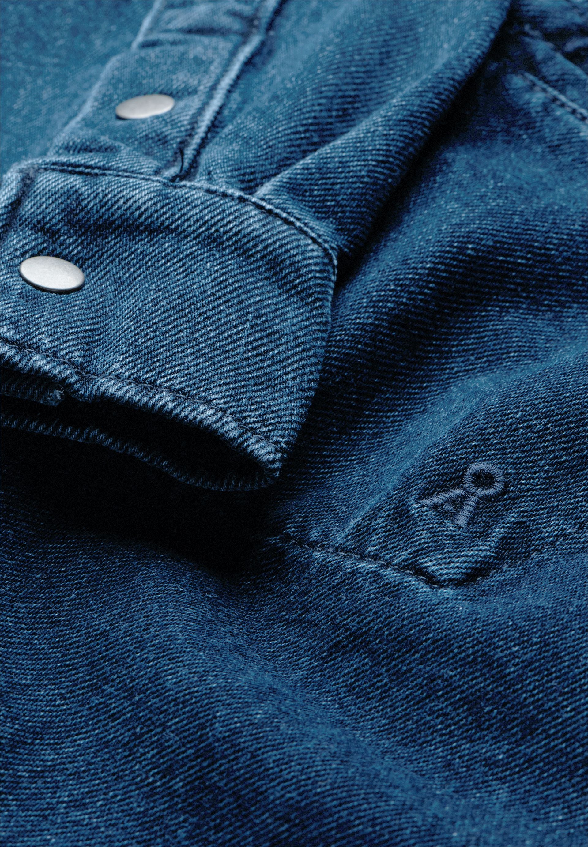 OVERSIZED JEANSBLUSE | bright blue - Image 6