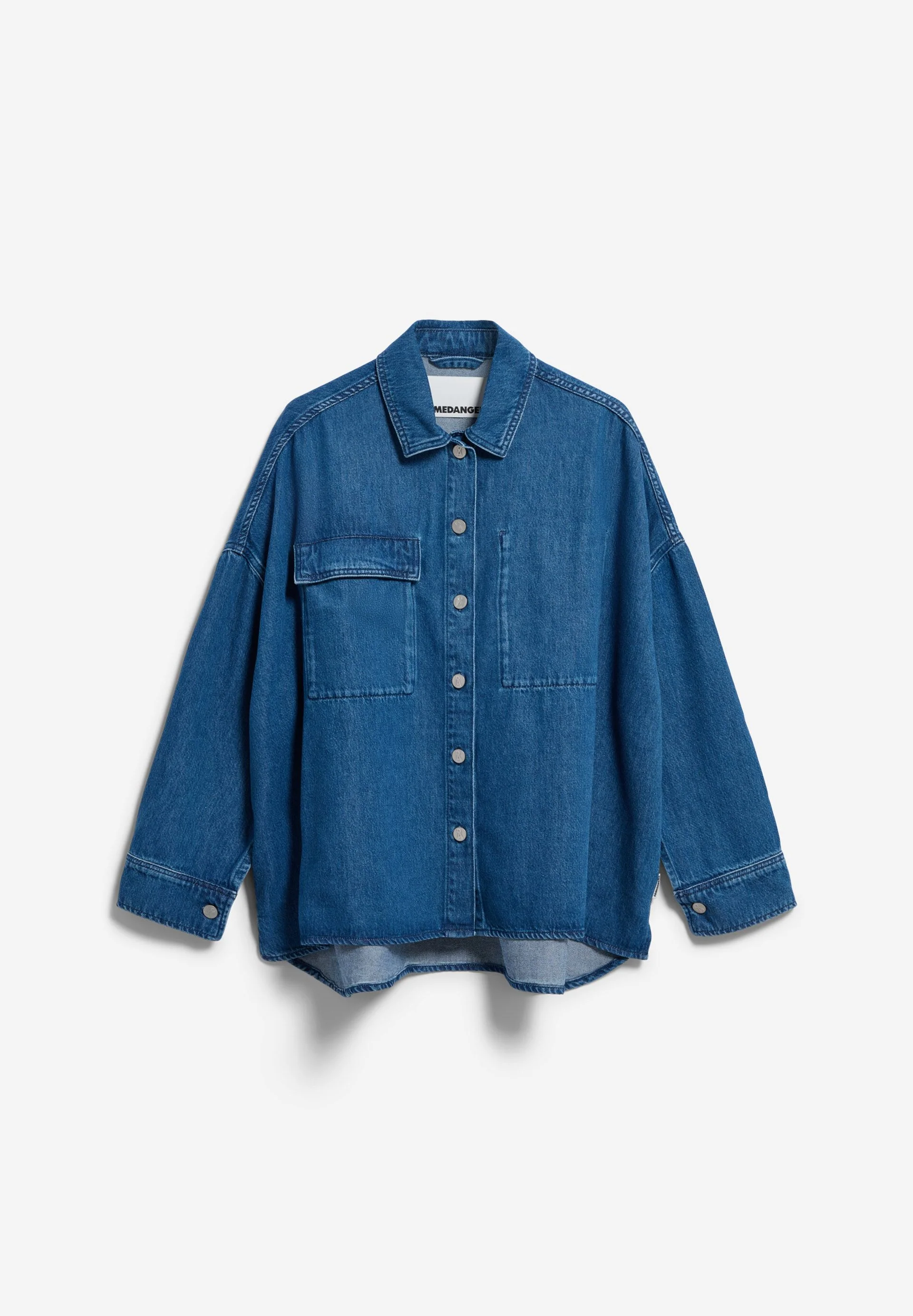 OVERSIZED JEANSBLUSE | bright blue - Image 7