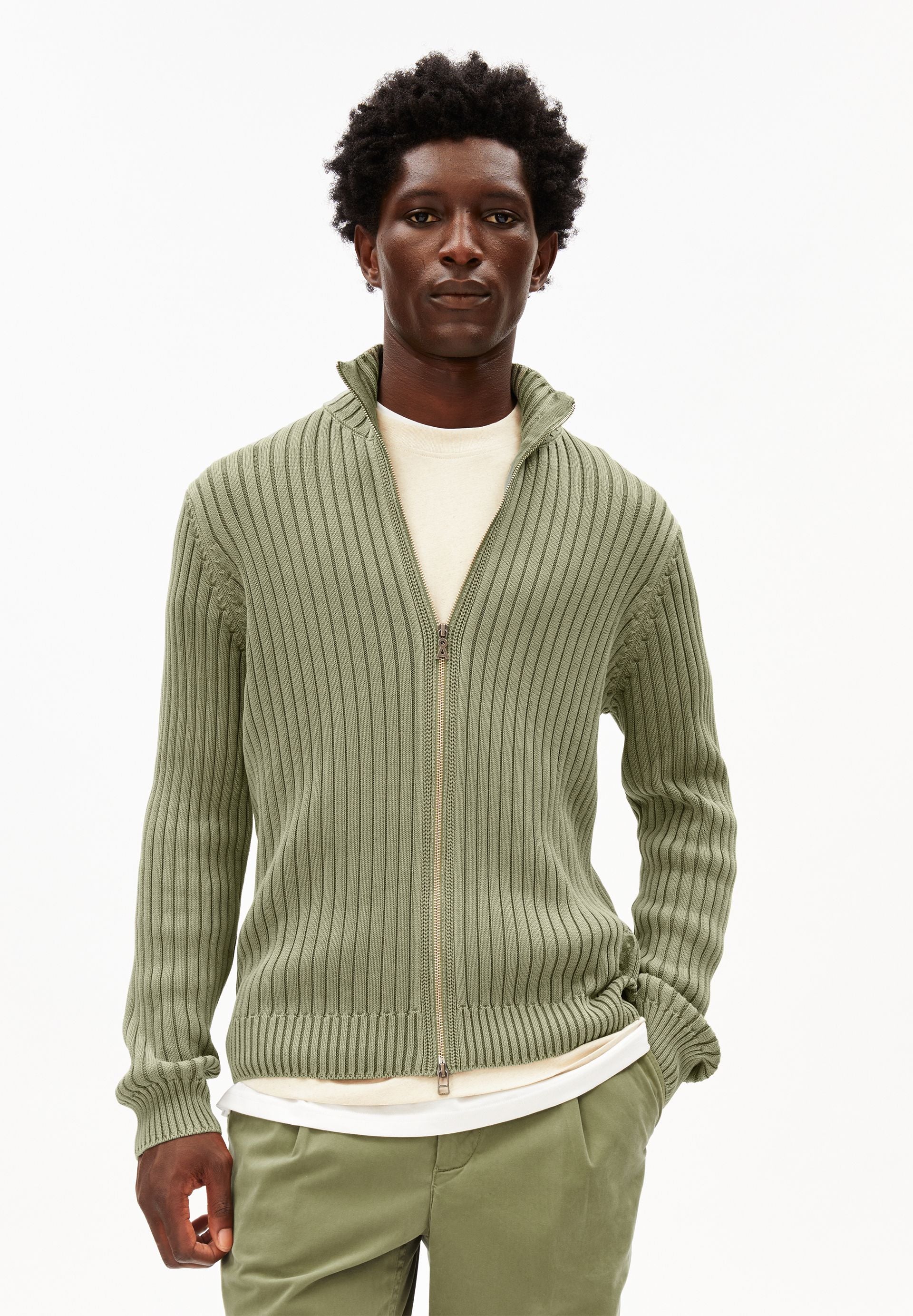 PIGMENT DYE KNIT JACKET