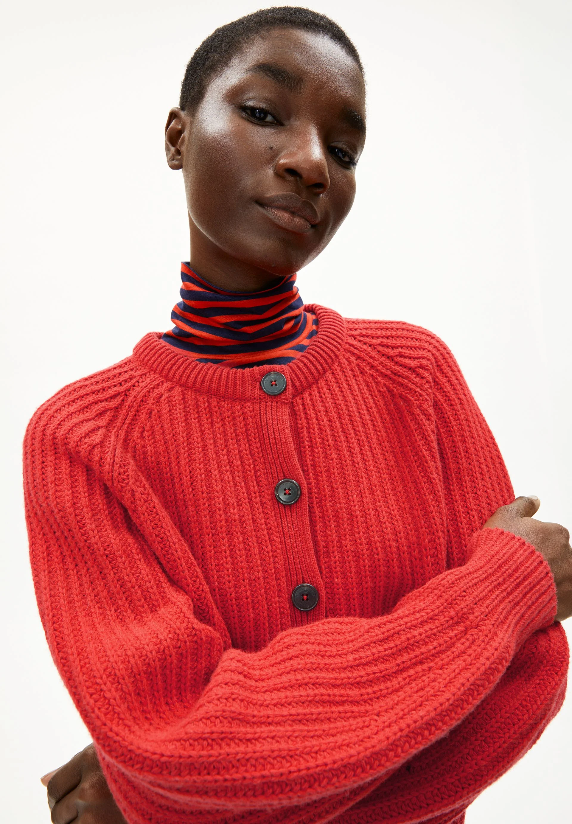 RIPPSTRICK-CARDIGAN | candy apple - Image 3