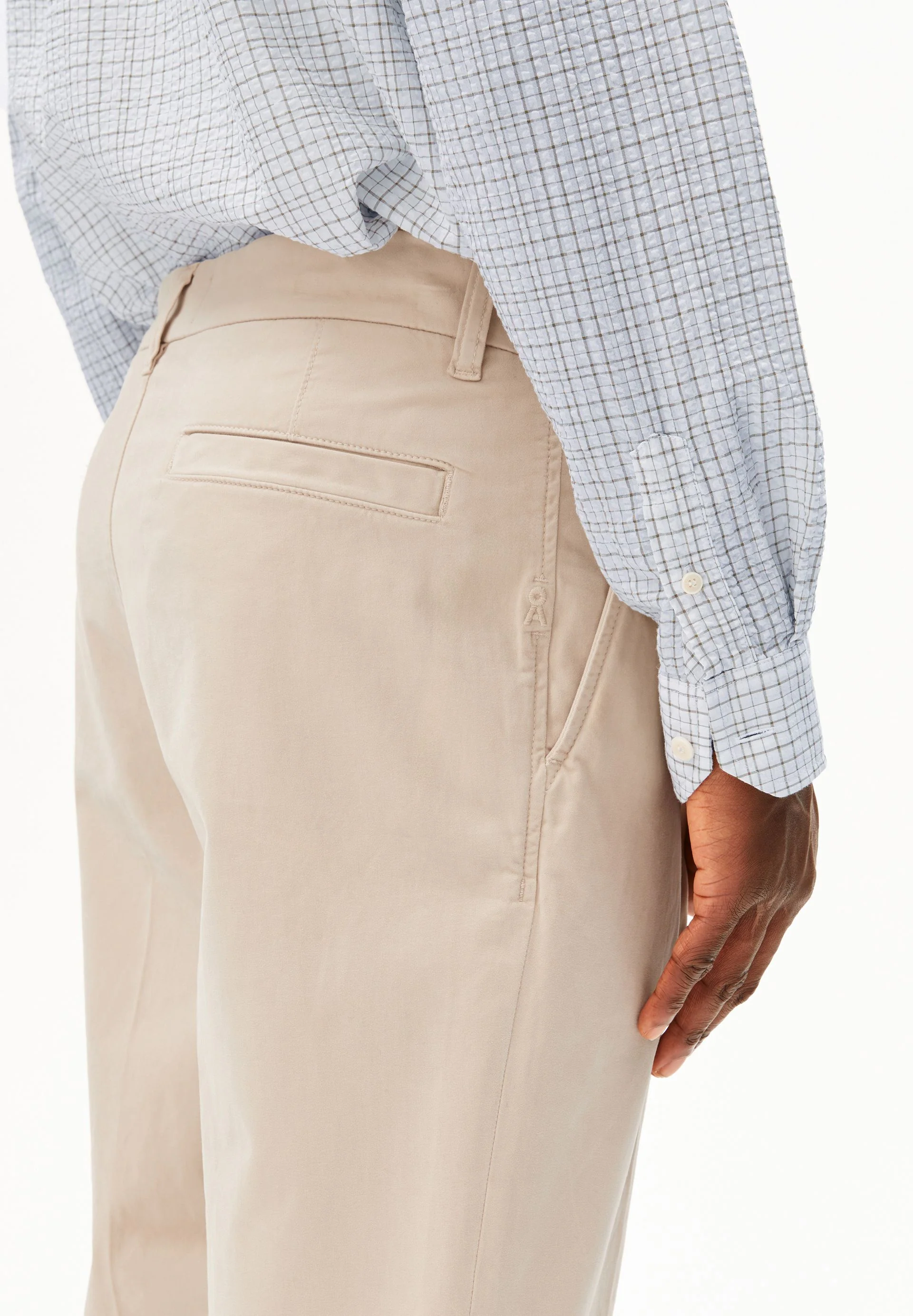 TAAMIR BUNDFALTEN-CHINOHOSE | sandstone - Image 3
