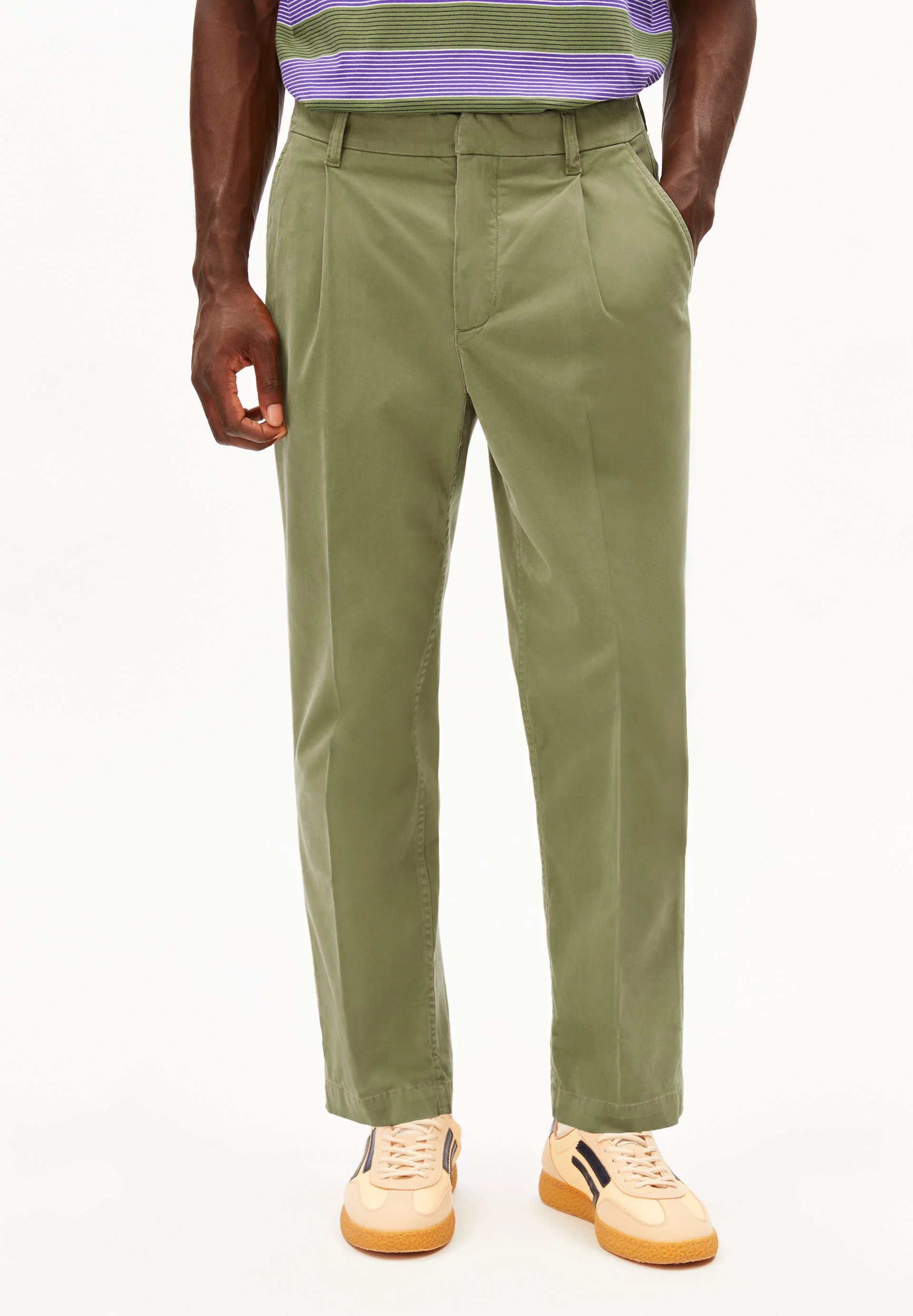 TAAMIR PLEATED CHINO PANT - Image 4