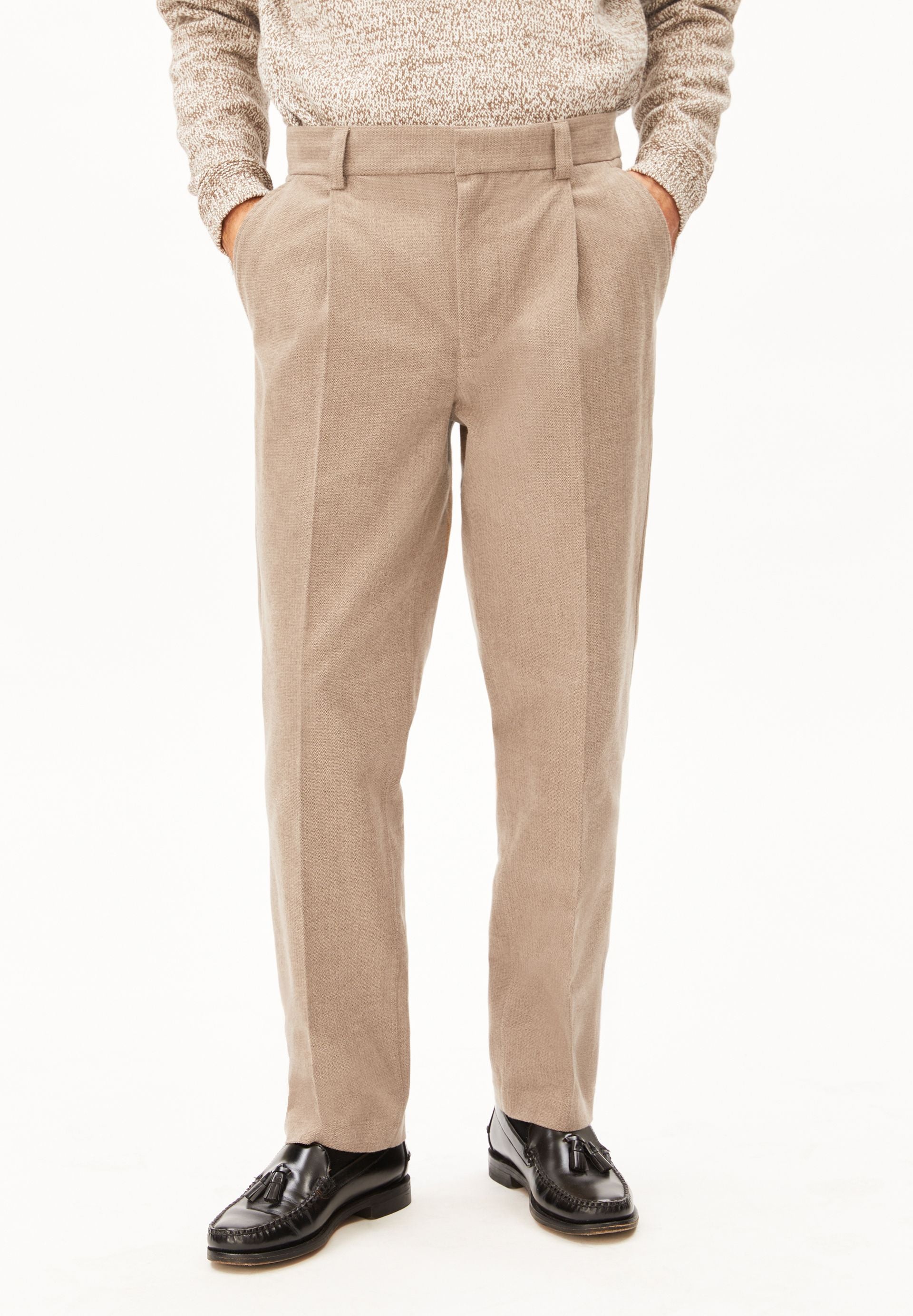 TAAMIR STRUKTURIERTE BUNDFALTENHOSE - Image 2