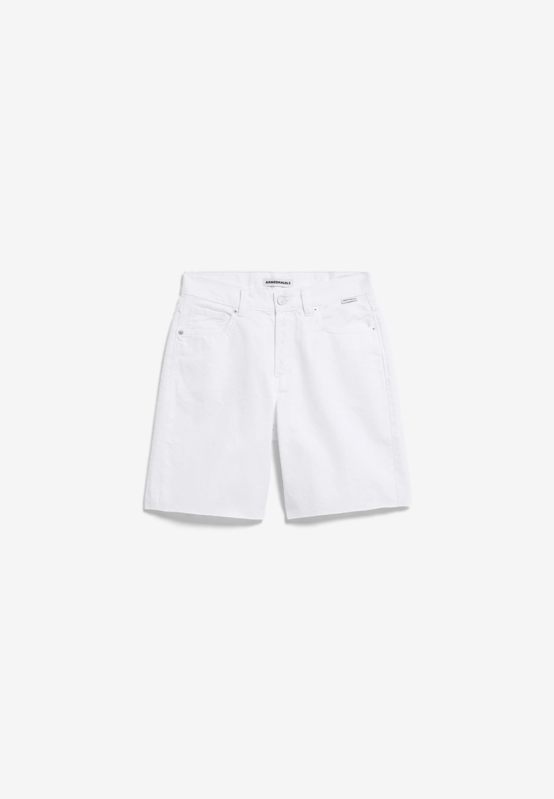 THAALINA MID WAIST JEANS-SHORTS | white - Image 7