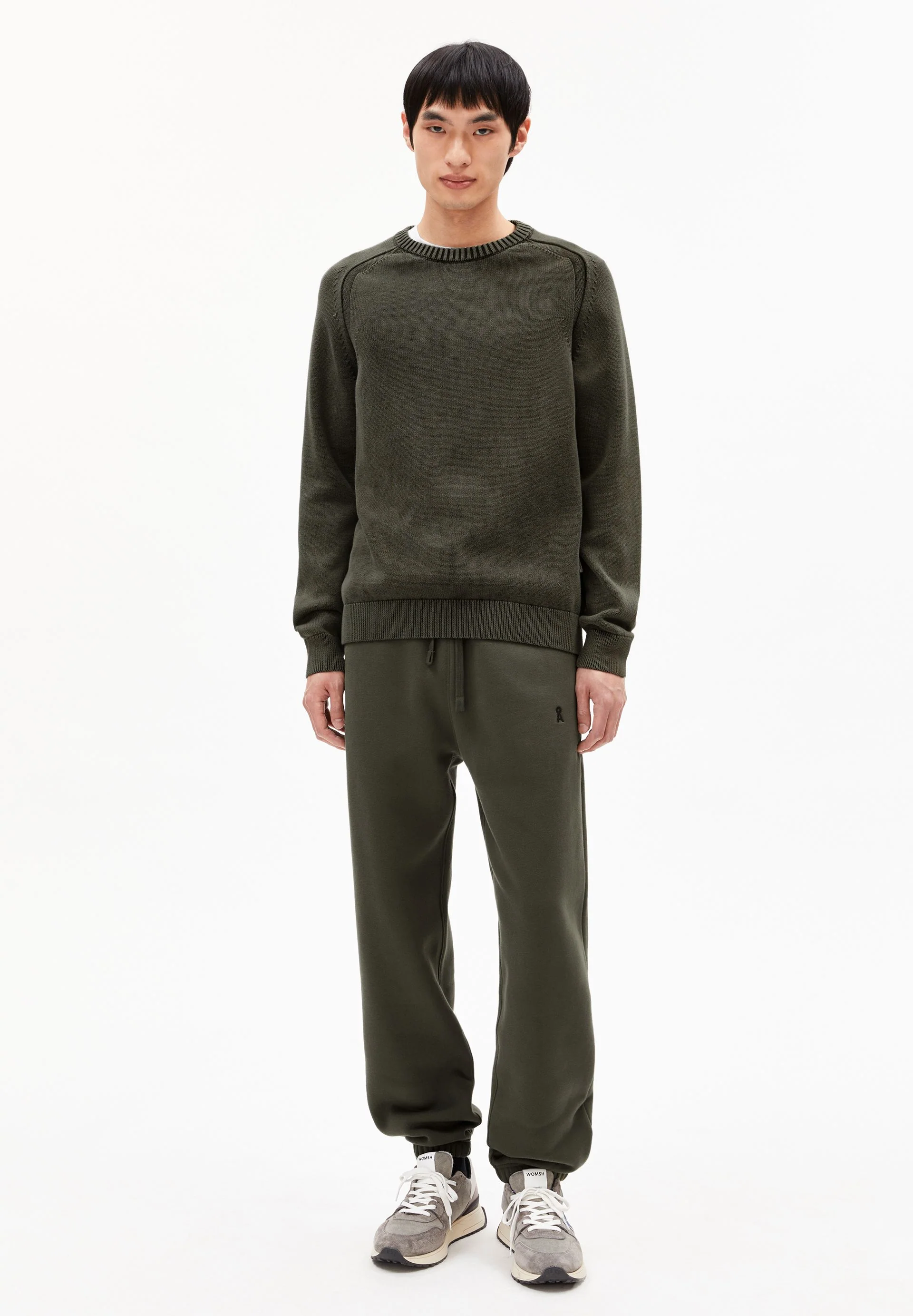 VAANJO GMT DYE STRICKPULLOVER | forest pine - Image 5
